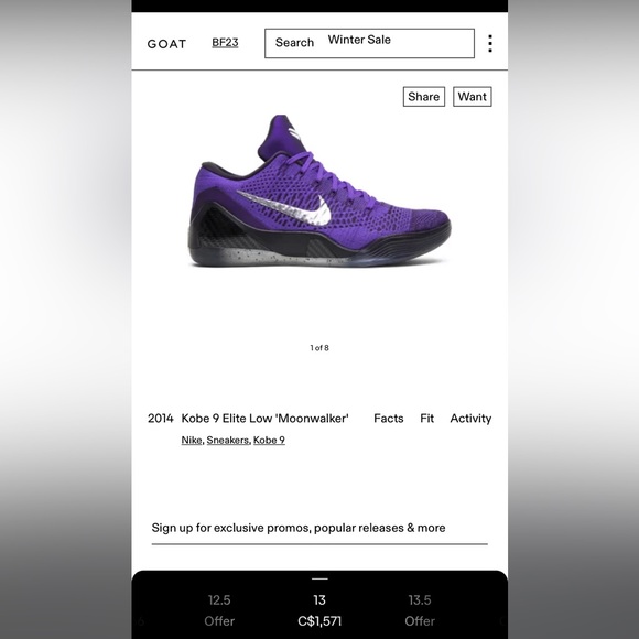 Kobe 9 Elite Low 'Moonwalker' - Picture 7 of 7